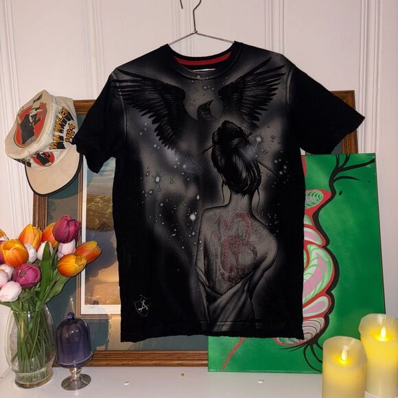 Affliction - T-shirt - Black - Crisd Angels X Affliction Colab - Picture 1 of 5